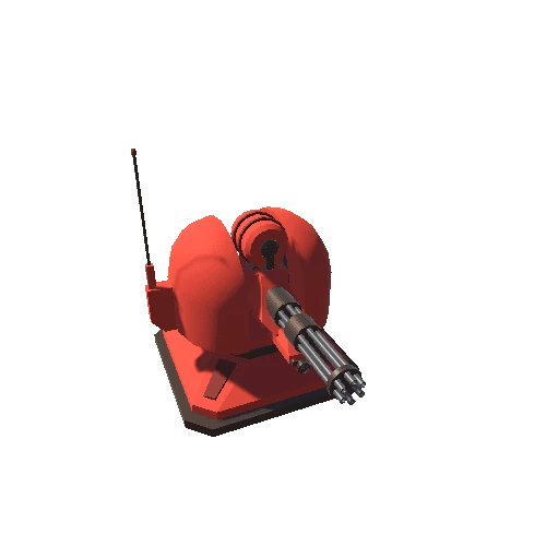 Minigun v2 - Soft Red